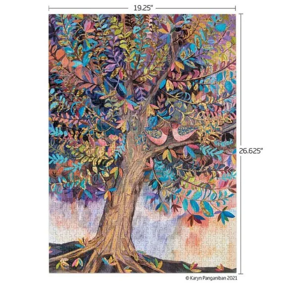 Illumination Tree 1000 Piece Gold Foil Puzzle - Picture 4 of 9